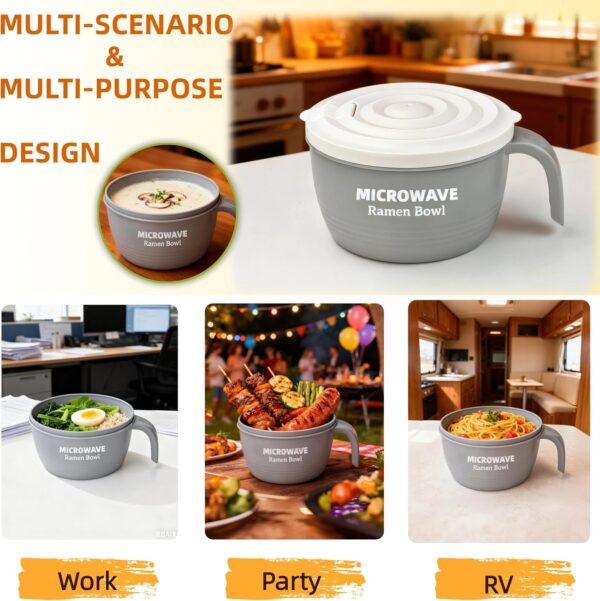 Noodle Bowl BPA Free and Dishwasher Safe Set