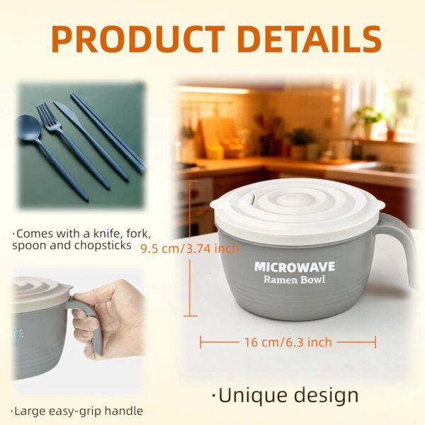 Noodle Bowl BPA Free and Dishwasher Safe Set