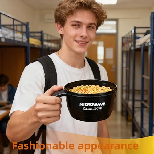 Ramen Cooker Bowl - 45 oz Microwaveable Noodle