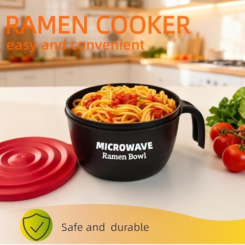 Ramen Cooker Bowl - 45 oz Microwaveable Noodle