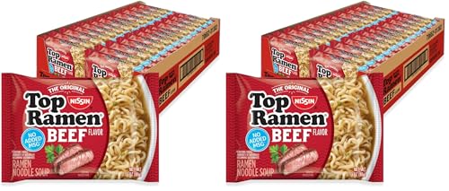 Version 1.0.0 Nissin Top Ramen Noodle Soup Beef, 3 Ounce