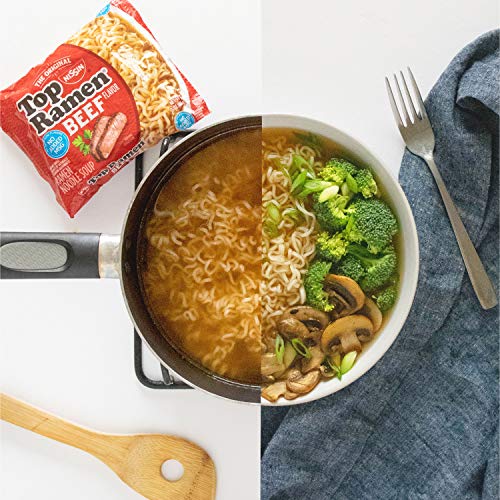 Version 1.0.0 Nissin Top Ramen Noodle Soup Beef, 3 Ounce