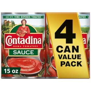 Contadina Canned Tomato Sauce, 15 oz (Pack of 4 Cans)