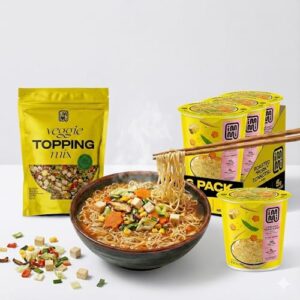 immi Ramen Complete Meal Bundle: Creamy “Chicken” Cup Noodles 6 Pack