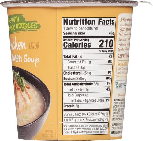 Version 1.0.0 Mike's Mighty Good Ramen Soup, Chicken, 1.6 Oz (Pack of 6)