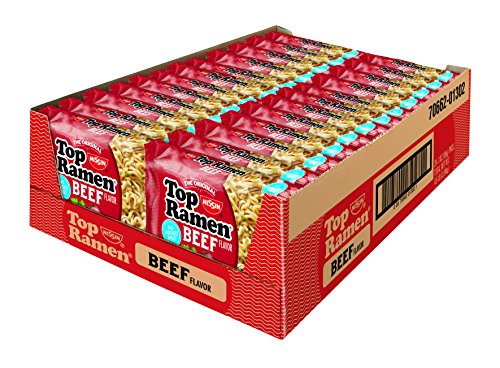 Version 1.0.0 Nissin Top Ramen Noodle Soup Beef, 3 Ounce
