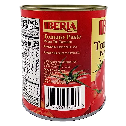 Version 1.0.0 Iberia Tomato Paste, 28 oz (Pack of 6)
