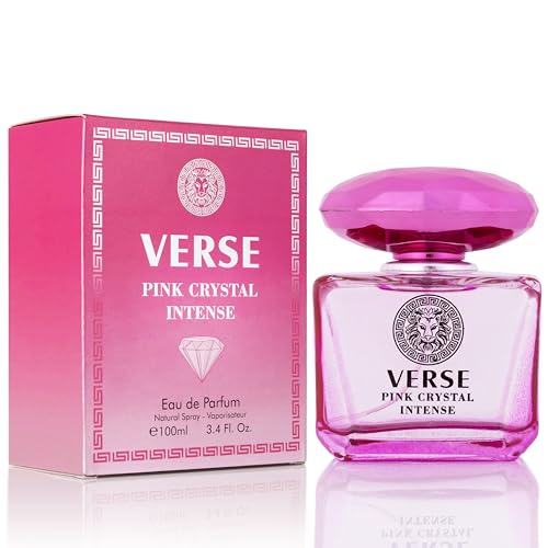 Verse Pink Crystal Intense for Women 3.4 fl Oz - Fruity & Floral Scents of Raspberry