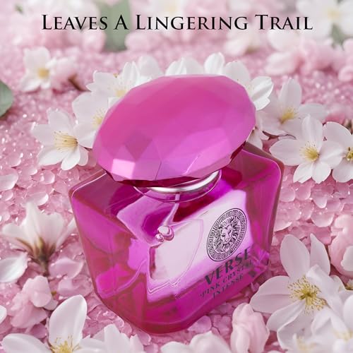 Verse Pink Crystal Intense for Women 3.4 fl Oz - Fruity & Floral Scents of Raspberry